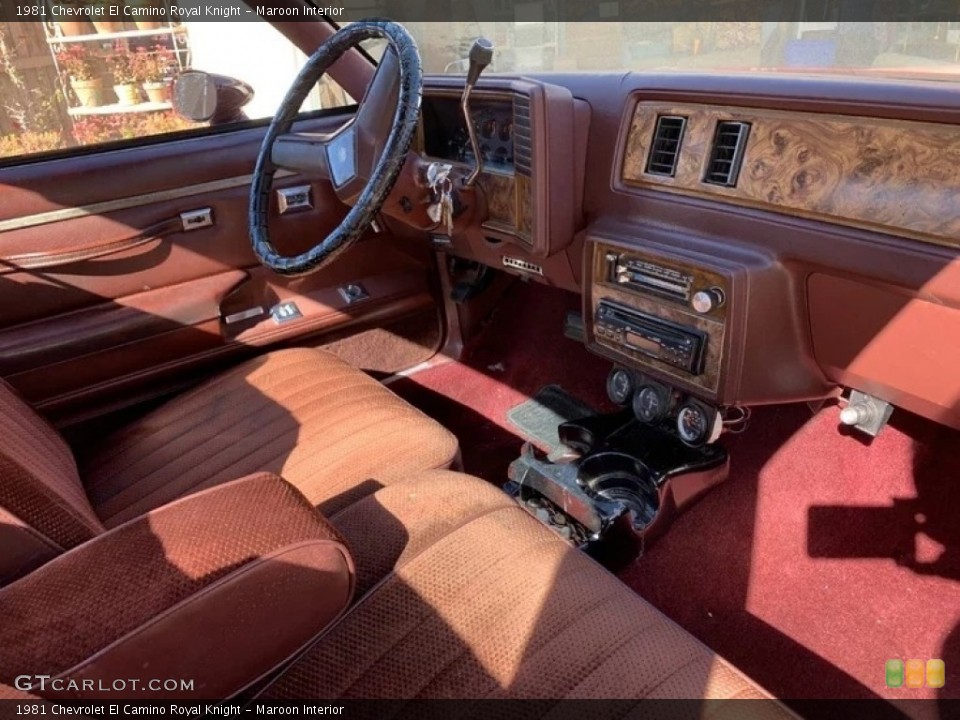 Maroon Interior Photo for the 1981 Chevrolet El Camino Royal Knight #143898734