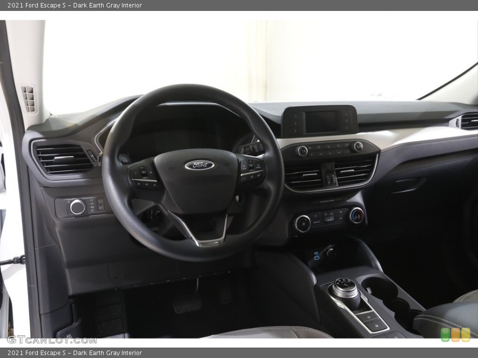 Dark Earth Gray Interior Dashboard for the 2021 Ford Escape S #143904714