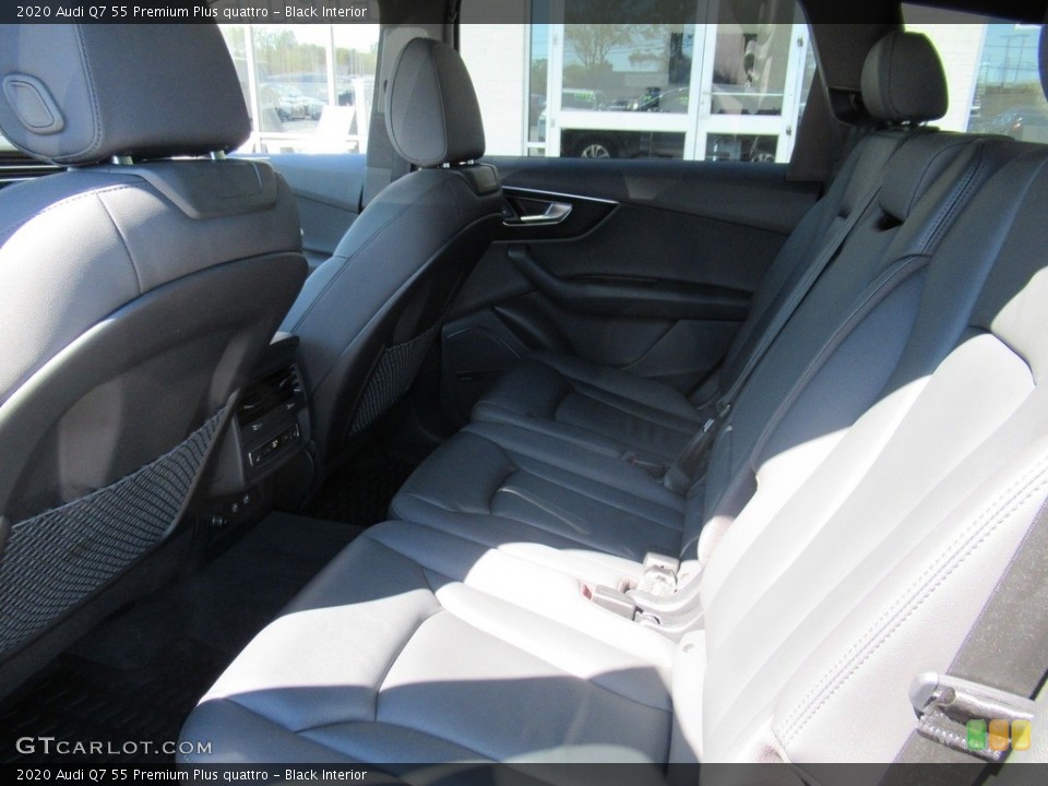 Black Interior Rear Seat for the 2020 Audi Q7 55 Premium Plus quattro #143905925