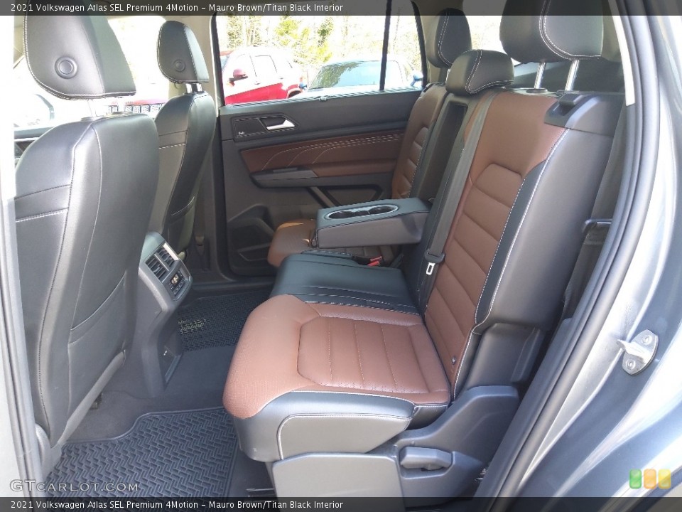 Mauro Brown/Titan Black Interior Rear Seat for the 2021 Volkswagen Atlas SEL Premium 4Motion #143911178