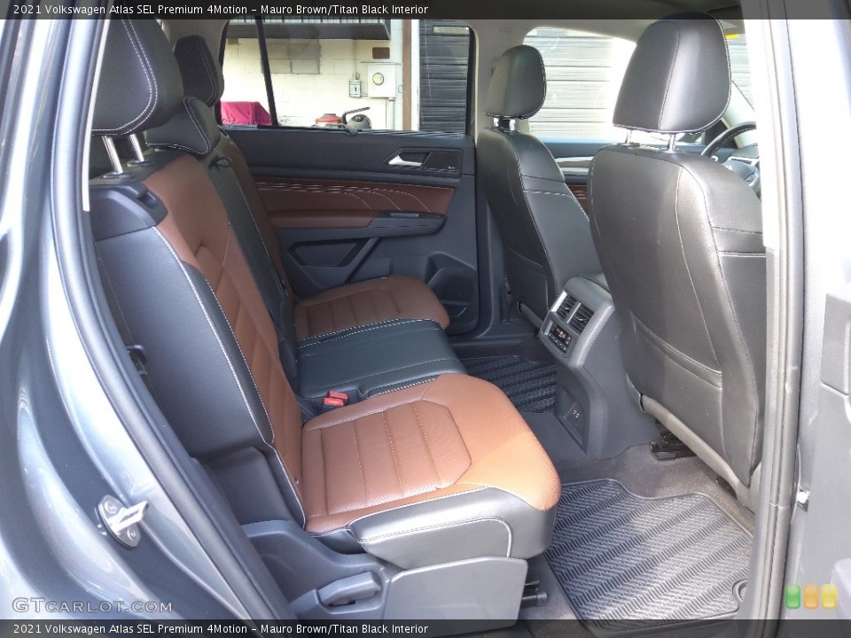 Mauro Brown/Titan Black Interior Rear Seat for the 2021 Volkswagen Atlas SEL Premium 4Motion #143911331