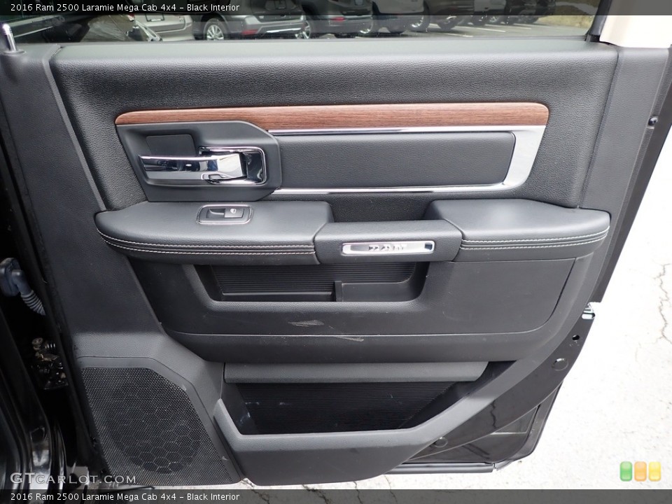 Black Interior Door Panel for the 2016 Ram 2500 Laramie Mega Cab 4x4 #143911709