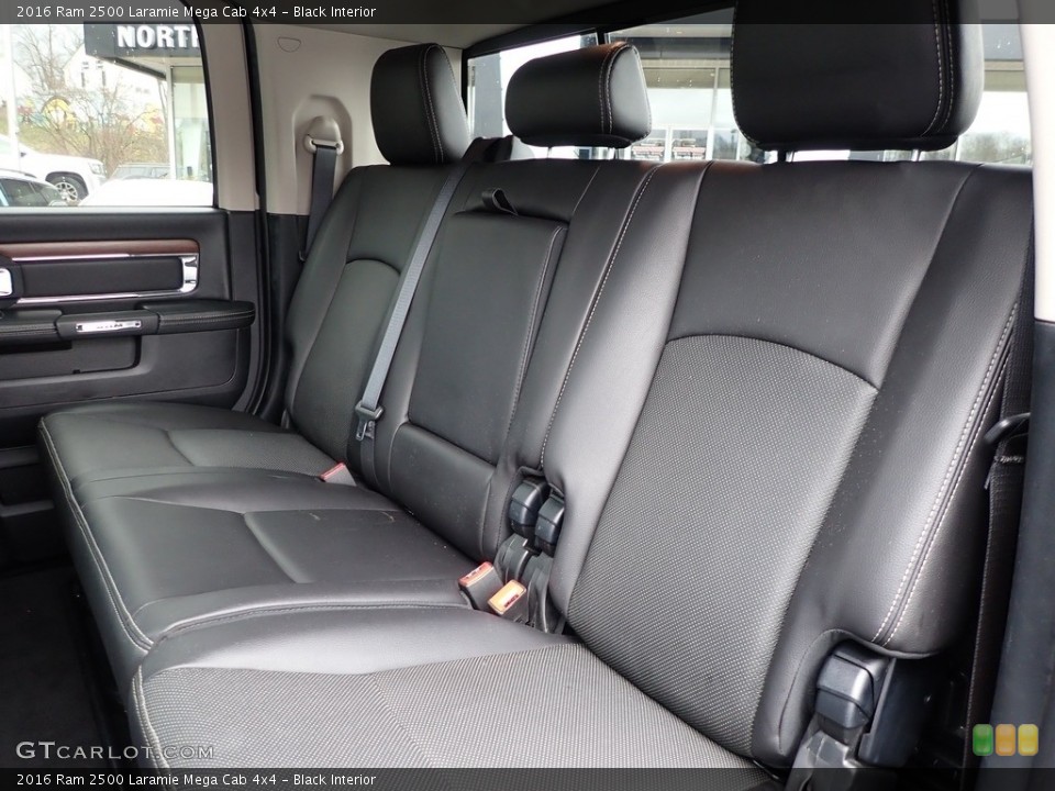 Black Interior Rear Seat for the 2016 Ram 2500 Laramie Mega Cab 4x4 #143911958