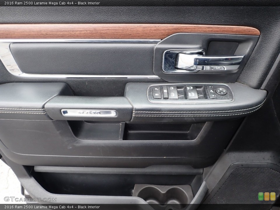 Black Interior Door Panel for the 2016 Ram 2500 Laramie Mega Cab 4x4 #143912033