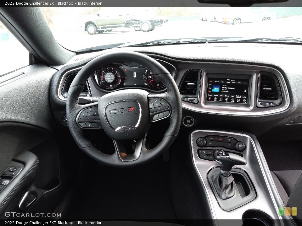 Black Interior Dashboard for the 2022 Dodge Challenger SXT Blacktop #143912351