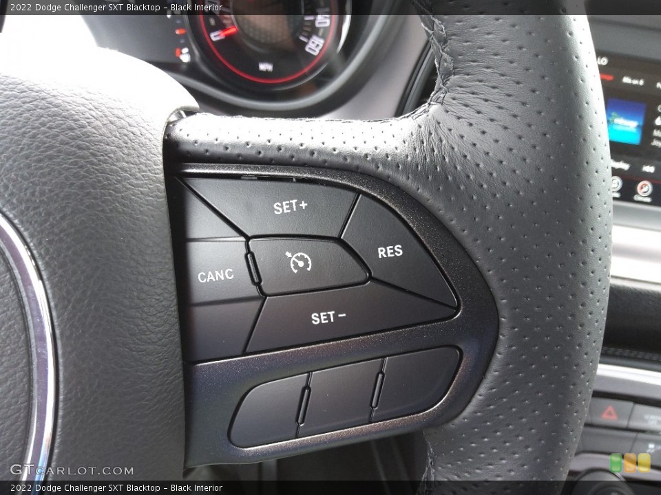 Black Interior Steering Wheel for the 2022 Dodge Challenger SXT Blacktop #143912420