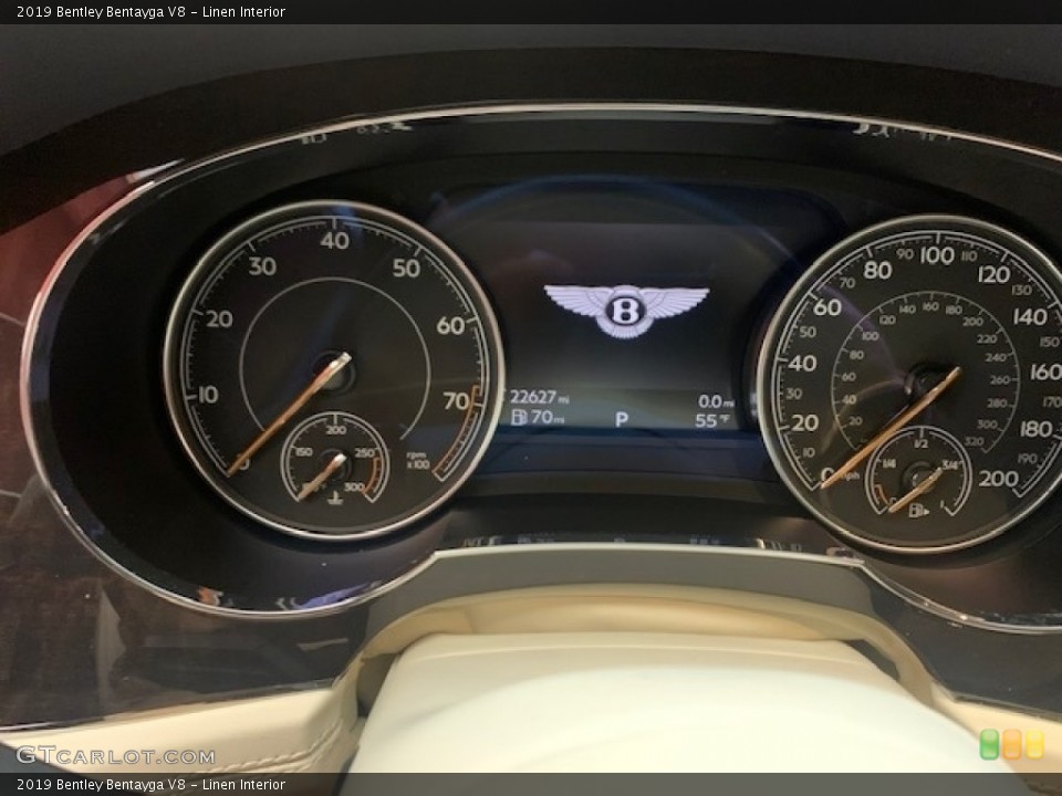 Linen Interior Gauges for the 2019 Bentley Bentayga V8 #143913803