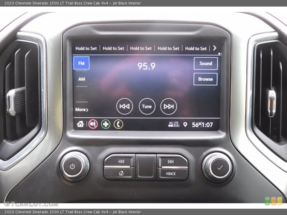 Jet Black Interior Controls for the 2020 Chevrolet Silverado 1500 LT Trail Boss Crew Cab 4x4 #143915576