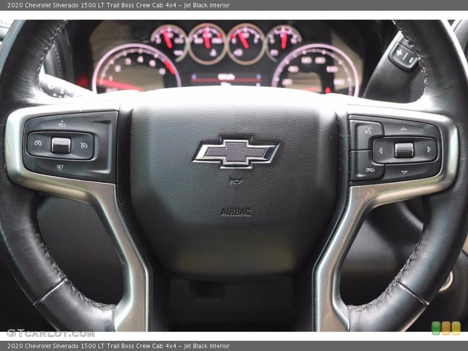Jet Black Interior Steering Wheel for the 2020 Chevrolet Silverado 1500 LT Trail Boss Crew Cab 4x4 #143915627