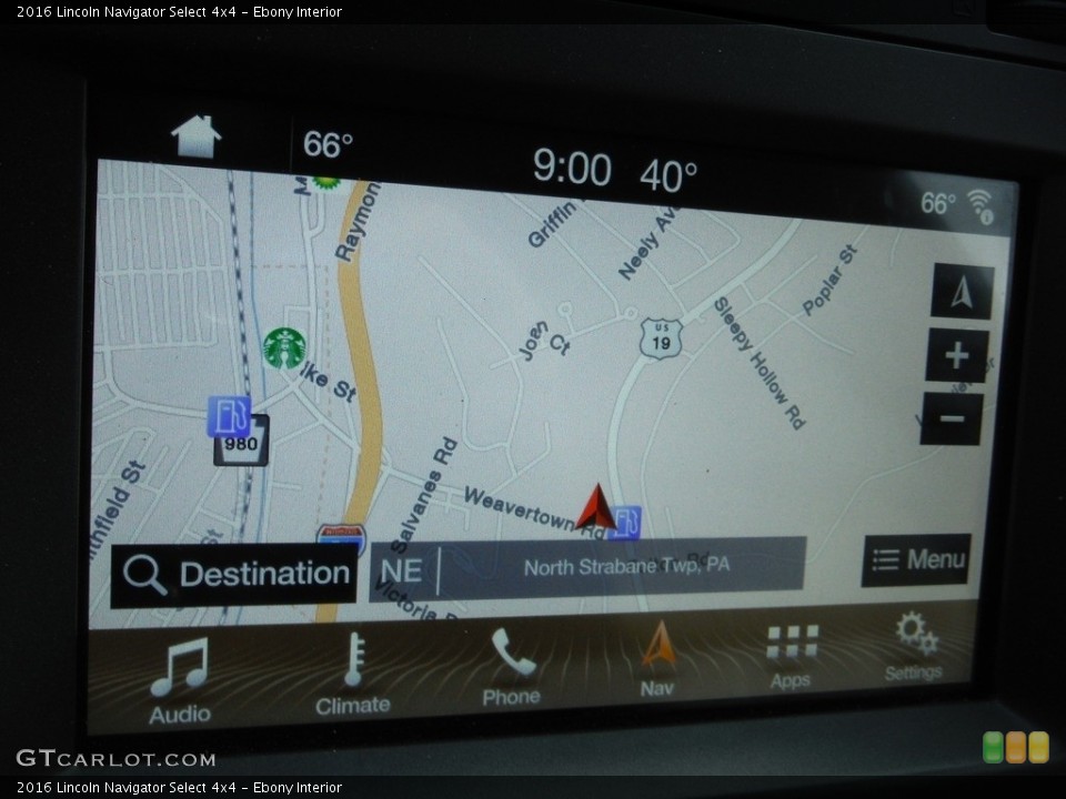 Ebony Interior Navigation for the 2016 Lincoln Navigator Select 4x4 #143916851