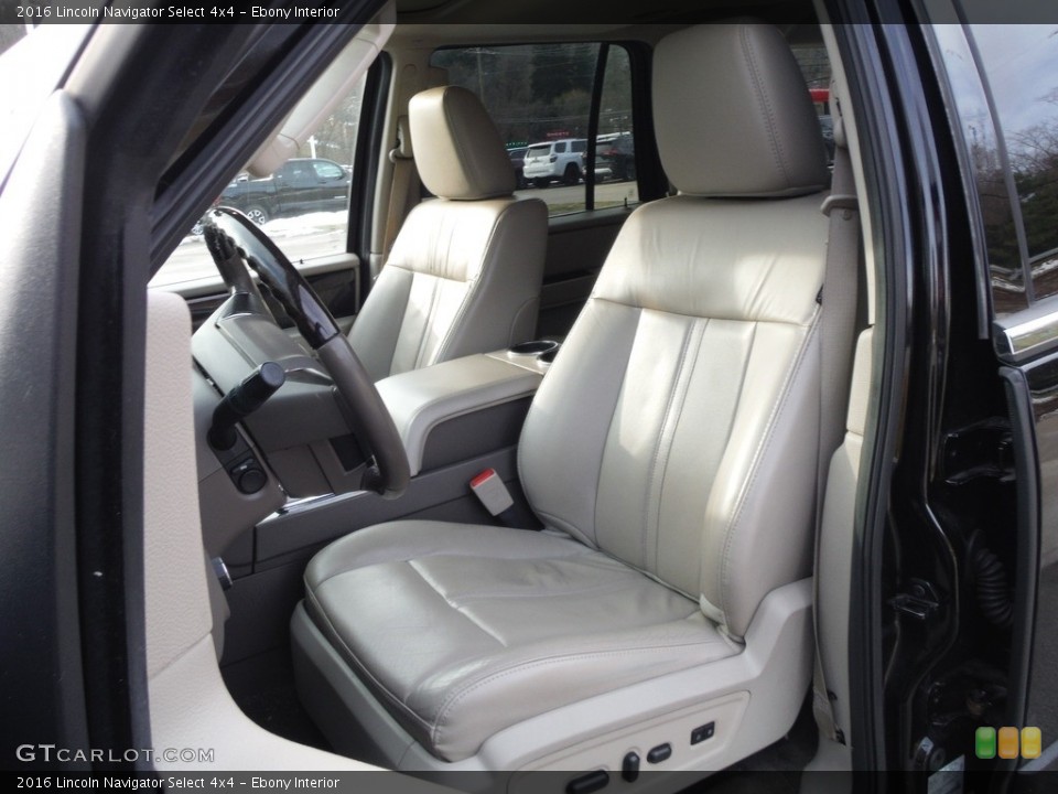 Ebony Interior Front Seat for the 2016 Lincoln Navigator Select 4x4 #143917064