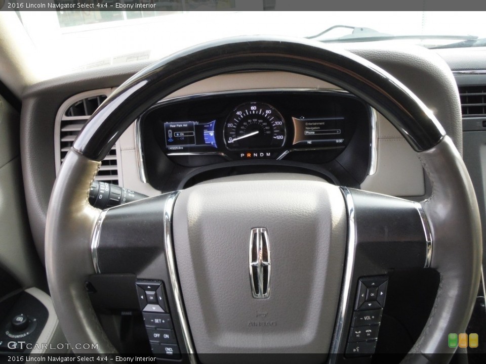 Ebony Interior Steering Wheel for the 2016 Lincoln Navigator Select 4x4 #143917125