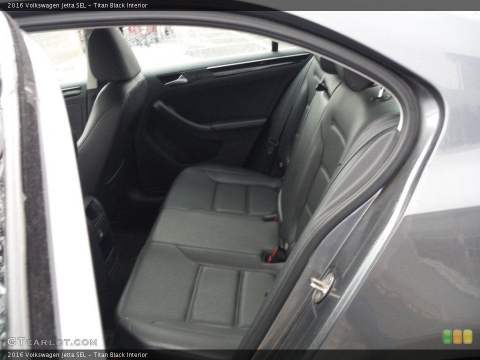 Titan Black Interior Rear Seat for the 2016 Volkswagen Jetta SEL #143918906
