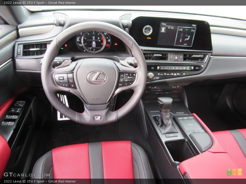 Circuit Red Interior Photo for the 2022 Lexus ES 350 F Sport #143920208