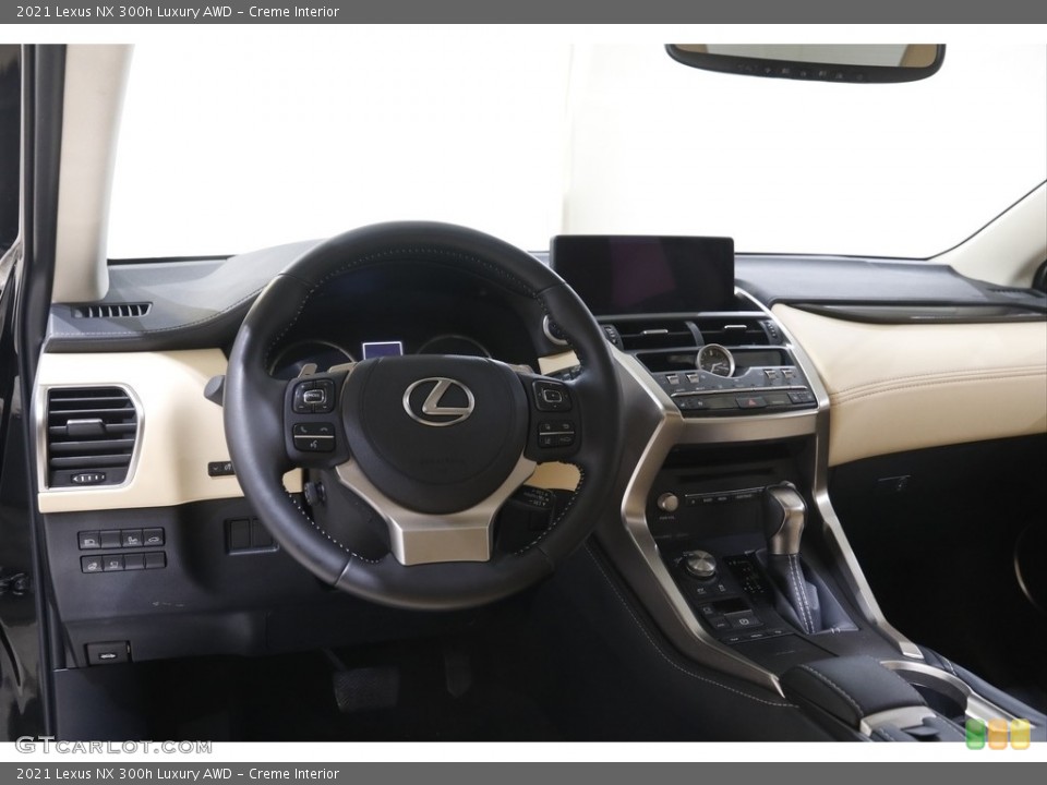 Creme Interior Dashboard for the 2021 Lexus NX 300h Luxury AWD #143920436