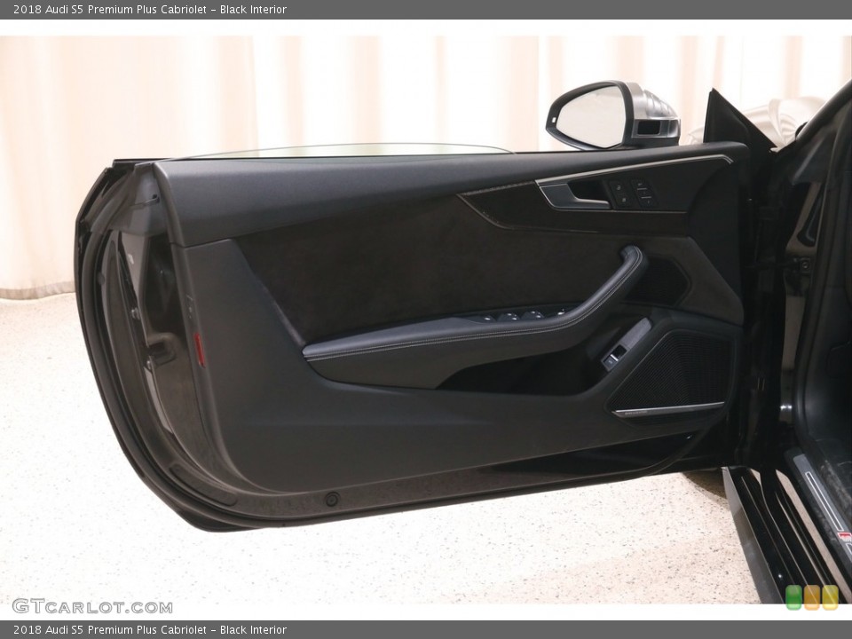 Black Interior Door Panel for the 2018 Audi S5 Premium Plus Cabriolet #143921789