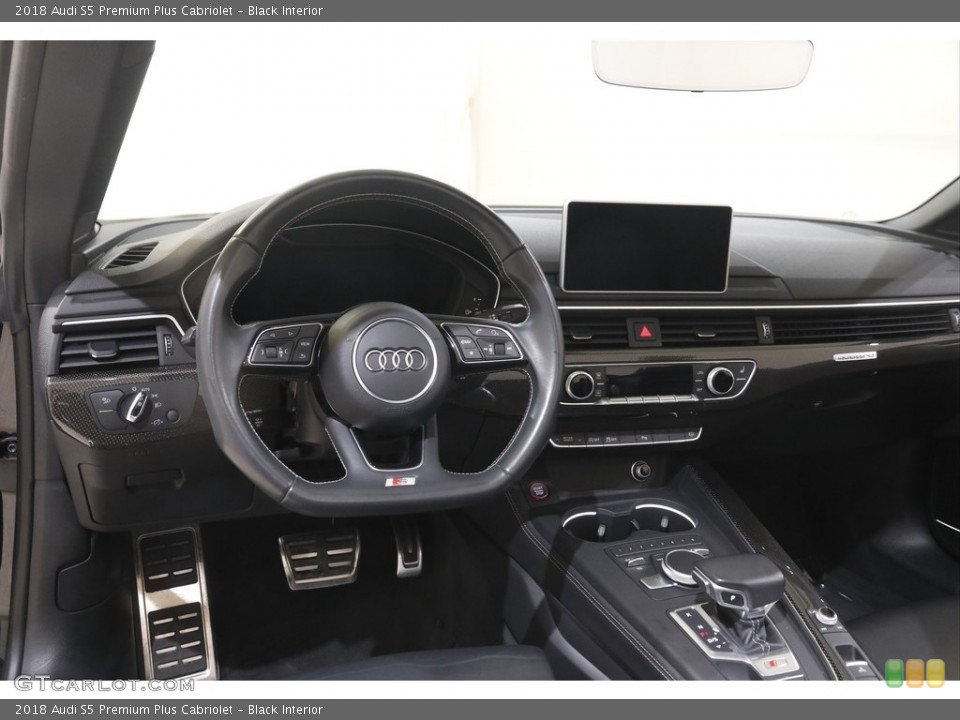 Black Interior Dashboard for the 2018 Audi S5 Premium Plus Cabriolet #143921825