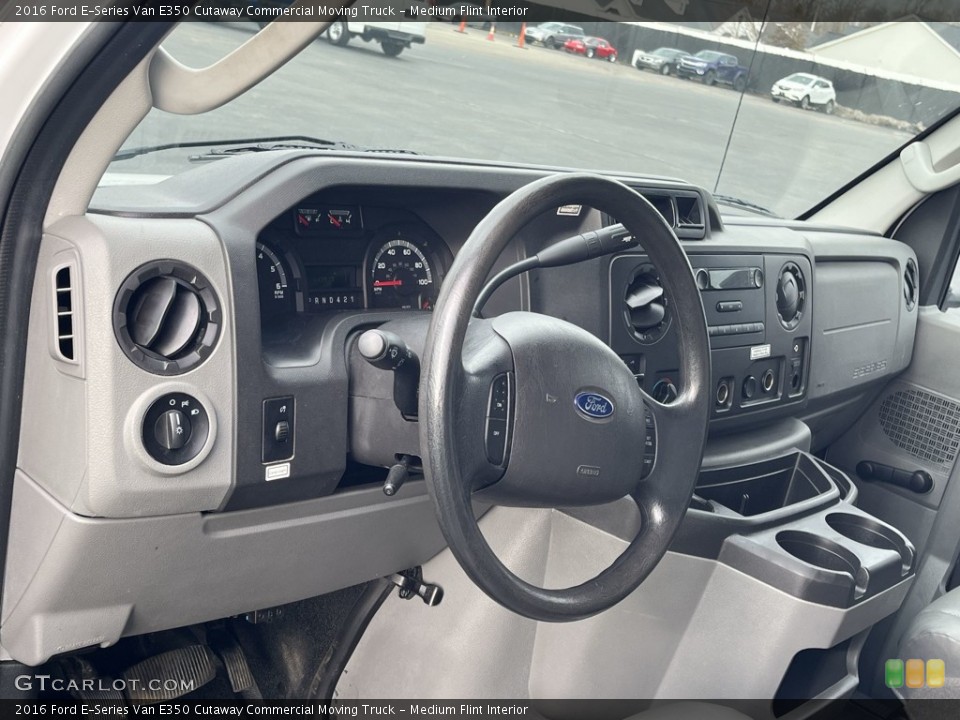 Medium Flint Interior Dashboard for the 2016 Ford E-Series Van E350 Cutaway Commercial Moving Truck #143923415