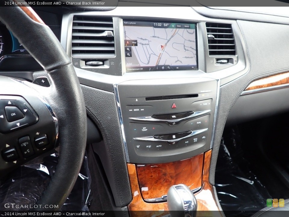 Charcoal Black Interior Controls for the 2014 Lincoln MKS EcoBoost AWD #143927185