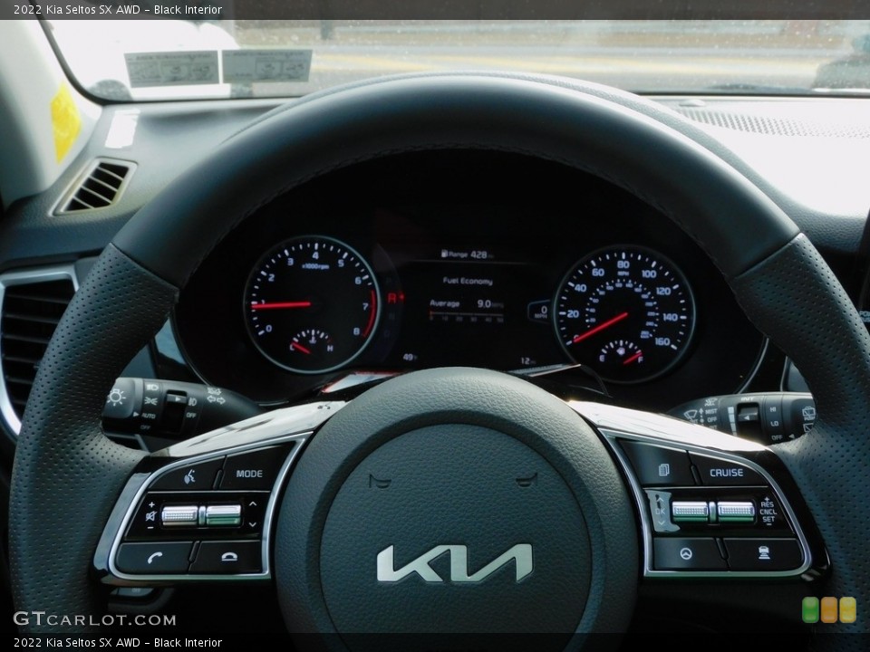 Black Interior Steering Wheel for the 2022 Kia Seltos SX AWD #143927698
