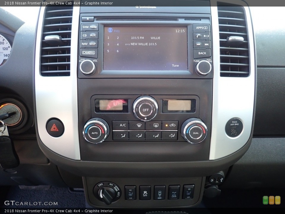 Graphite Interior Controls for the 2018 Nissan Frontier Pro-4X Crew Cab 4x4 #143928151