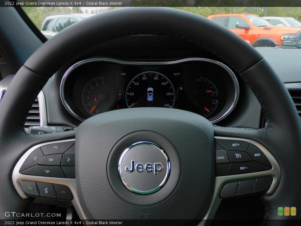 Global Black Interior Steering Wheel for the 2022 Jeep Grand Cherokee Laredo X 4x4 #143928973