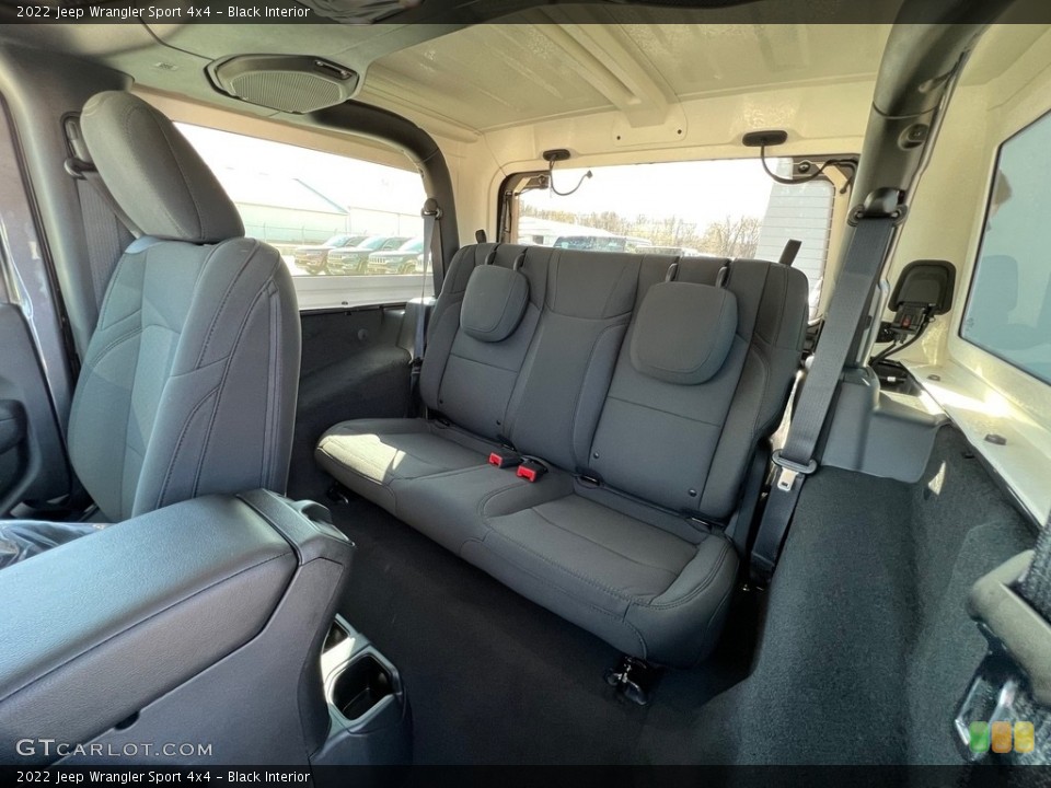 Black Interior Rear Seat for the 2022 Jeep Wrangler Sport 4x4 #143932849