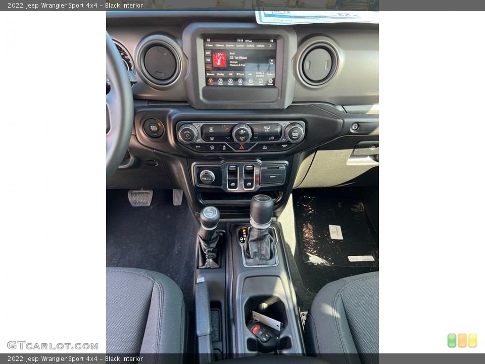 Black Interior Controls for the 2022 Jeep Wrangler Sport 4x4 #143932909