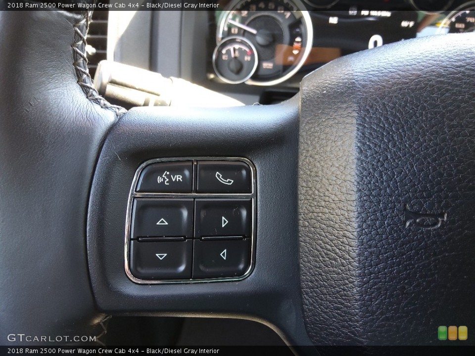 Black/Diesel Gray Interior Steering Wheel for the 2018 Ram 2500 Power Wagon Crew Cab 4x4 #143934055