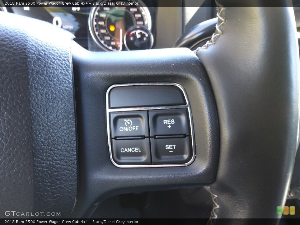 Black/Diesel Gray Interior Steering Wheel for the 2018 Ram 2500 Power Wagon Crew Cab 4x4 #143934067