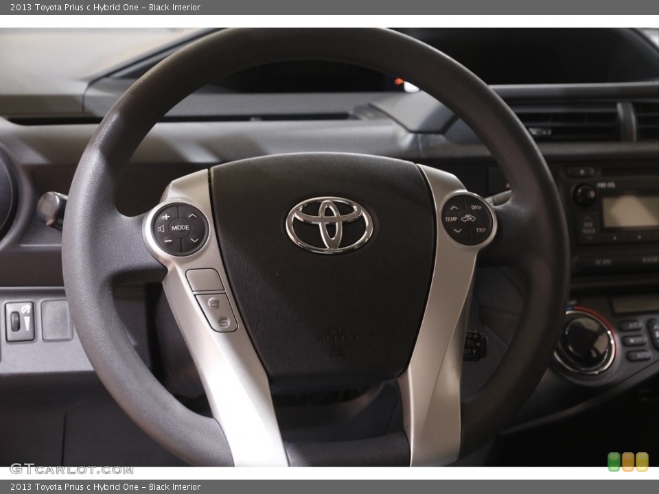 Black Interior Steering Wheel for the 2013 Toyota Prius c Hybrid One #143934853