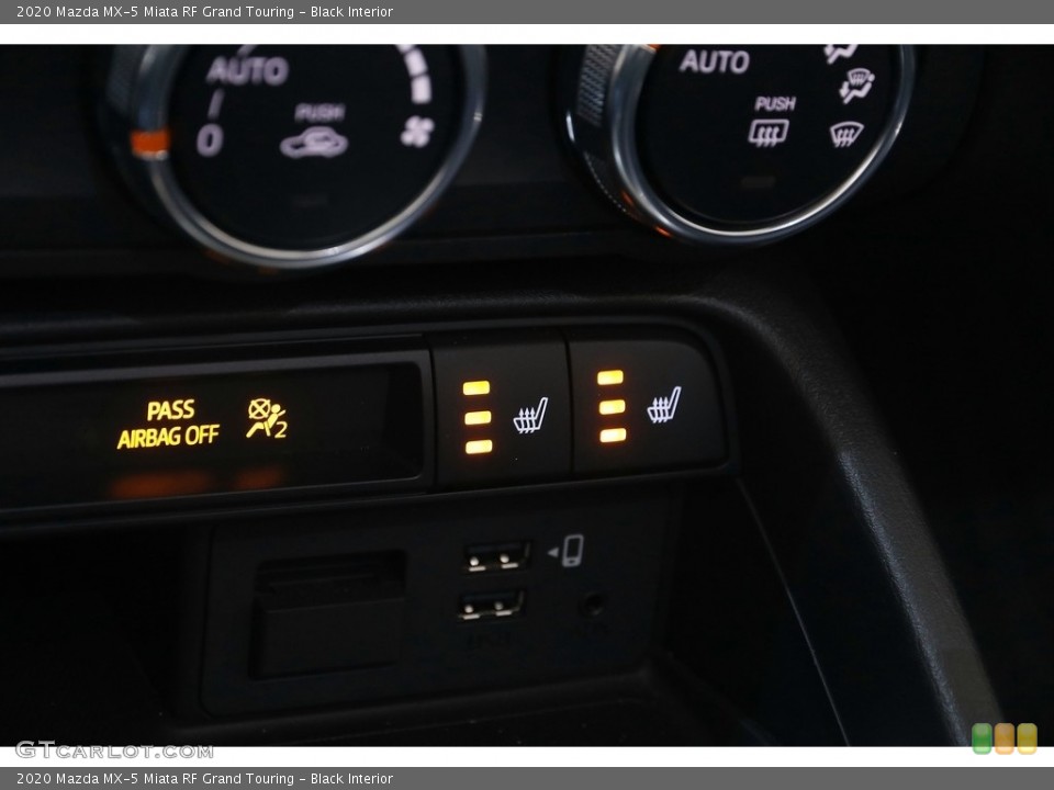 Black Interior Controls for the 2020 Mazda MX-5 Miata RF Grand Touring #143935776
