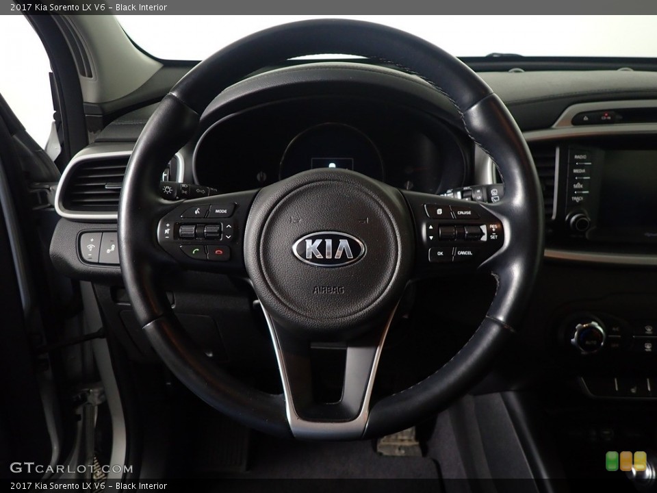 Black Interior Steering Wheel for the 2017 Kia Sorento LX V6 #143937321