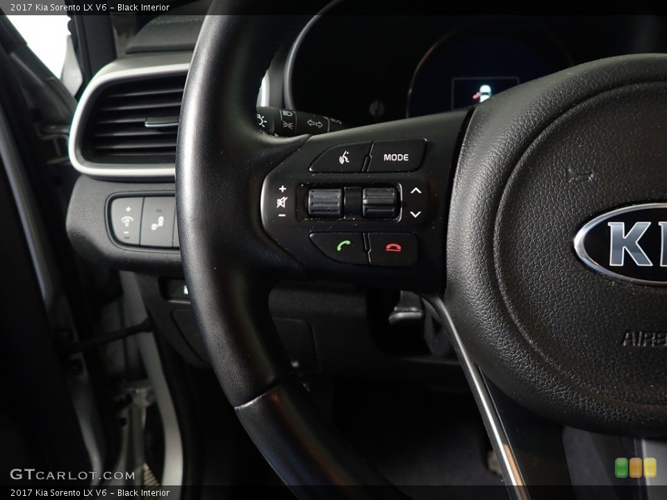 Black Interior Steering Wheel for the 2017 Kia Sorento LX V6 #143937360