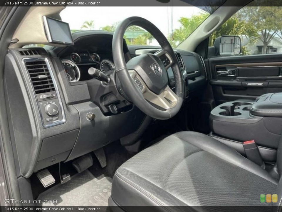 Black Interior Front Seat for the 2016 Ram 2500 Laramie Crew Cab 4x4 #143939148