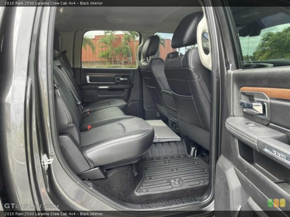 Black Interior Rear Seat for the 2016 Ram 2500 Laramie Crew Cab 4x4 #143939160