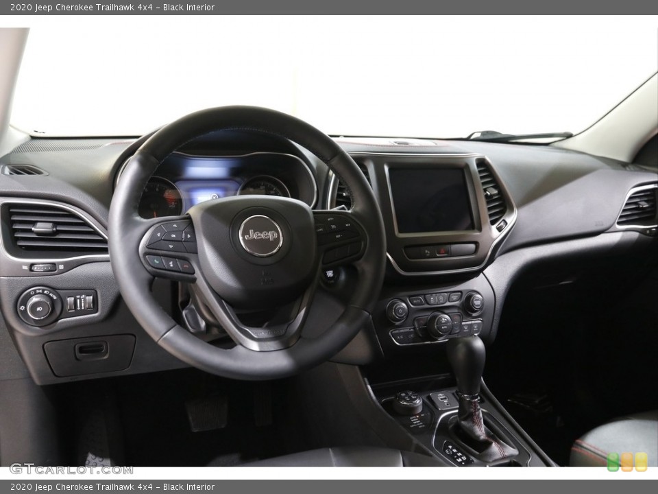 Black Interior Dashboard for the 2020 Jeep Cherokee Trailhawk 4x4 #143940204