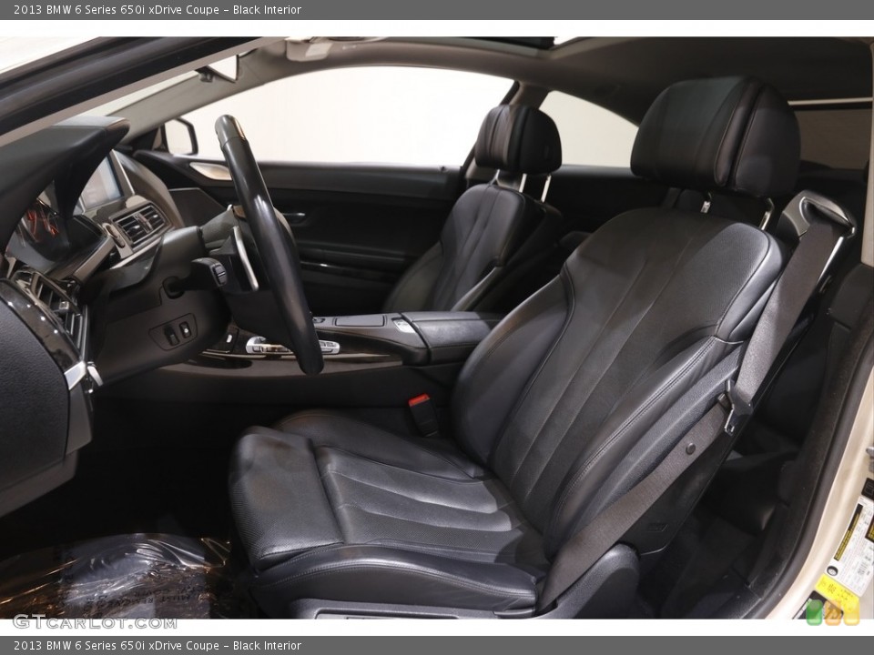 Black Interior Front Seat for the 2013 BMW 6 Series 650i xDrive Coupe #143940351