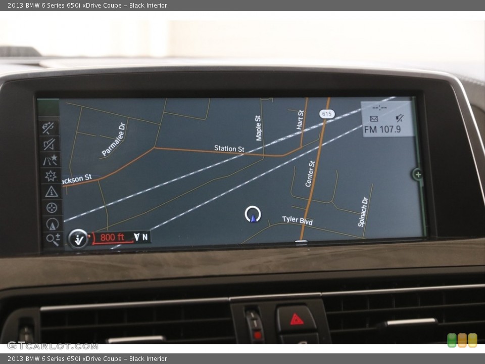 Black Interior Navigation for the 2013 BMW 6 Series 650i xDrive Coupe #143940366