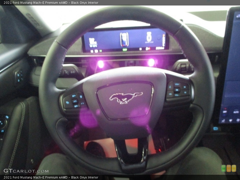 Black Onyx Interior Steering Wheel for the 2021 Ford Mustang Mach-E Premium eAWD #143941124