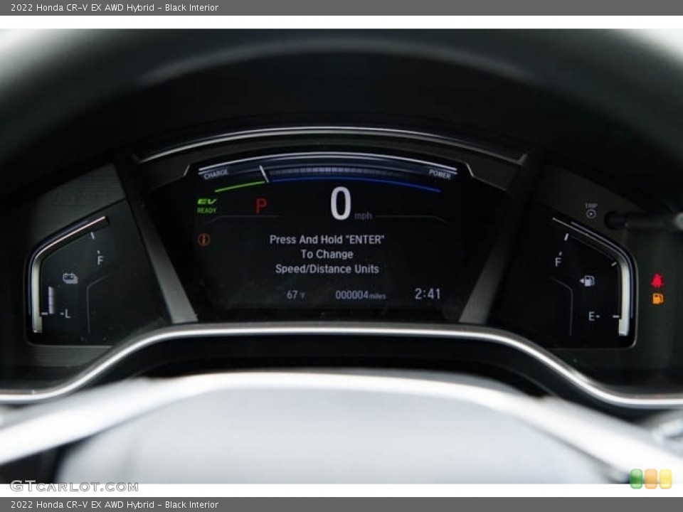 Black Interior Gauges for the 2022 Honda CR-V EX AWD Hybrid #143942008