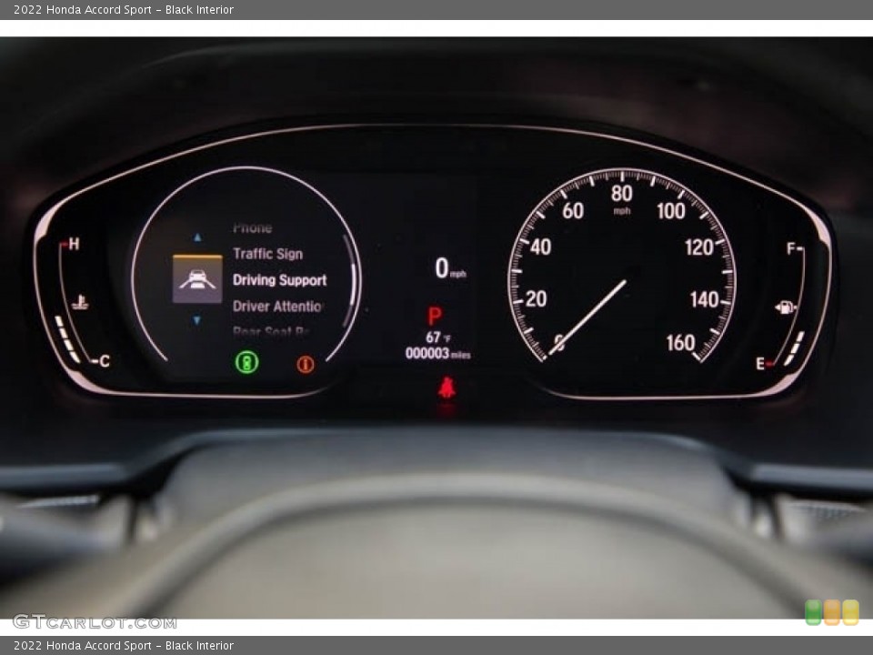 Black Interior Gauges for the 2022 Honda Accord Sport #143942971