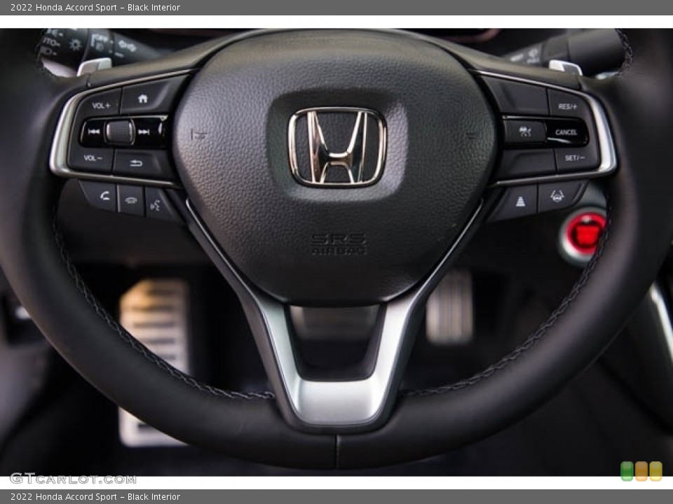 Black Interior Steering Wheel for the 2022 Honda Accord Sport #143942983