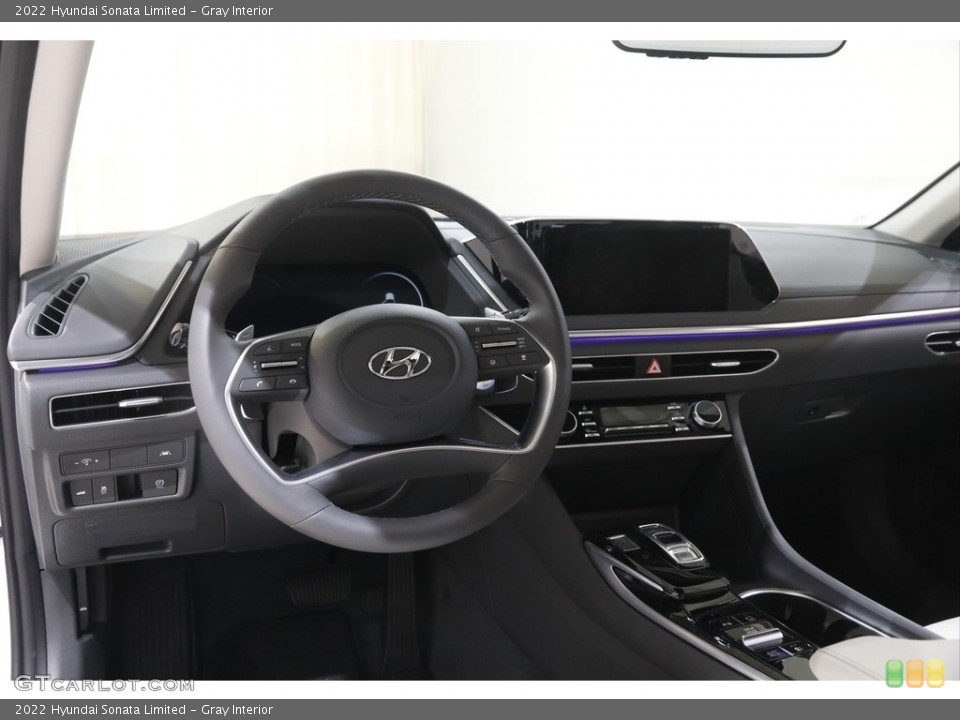 Gray Interior Dashboard for the 2022 Hyundai Sonata Limited #143943747