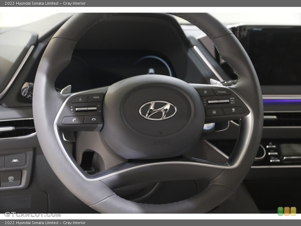 Gray Interior Steering Wheel for the 2022 Hyundai Sonata Limited #143943759