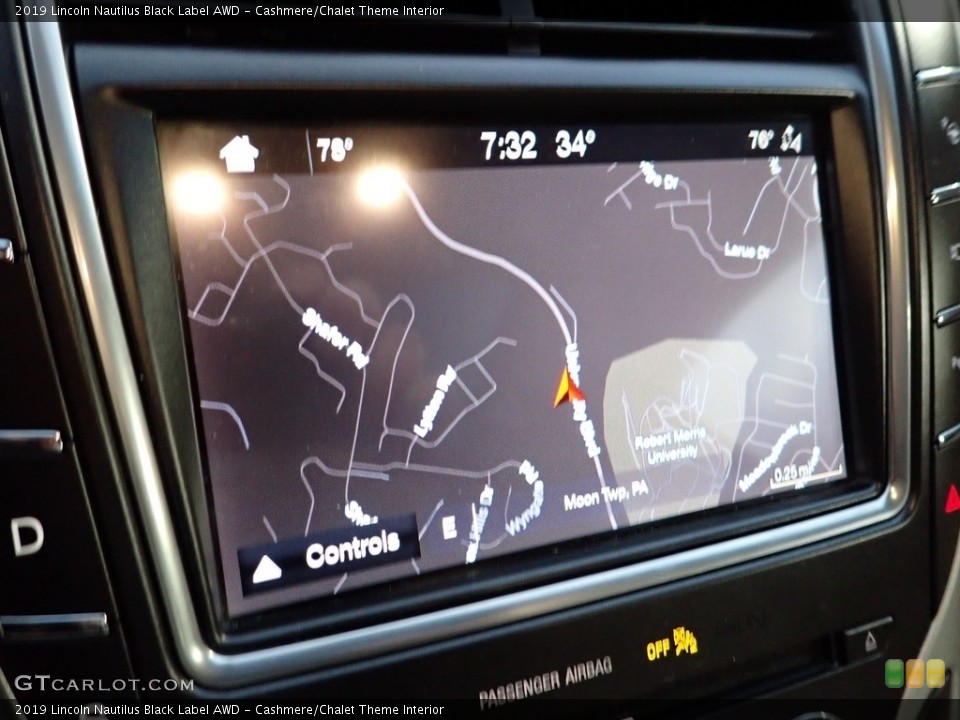 Cashmere/Chalet Theme Interior Navigation for the 2019 Lincoln Nautilus Black Label AWD #143946703