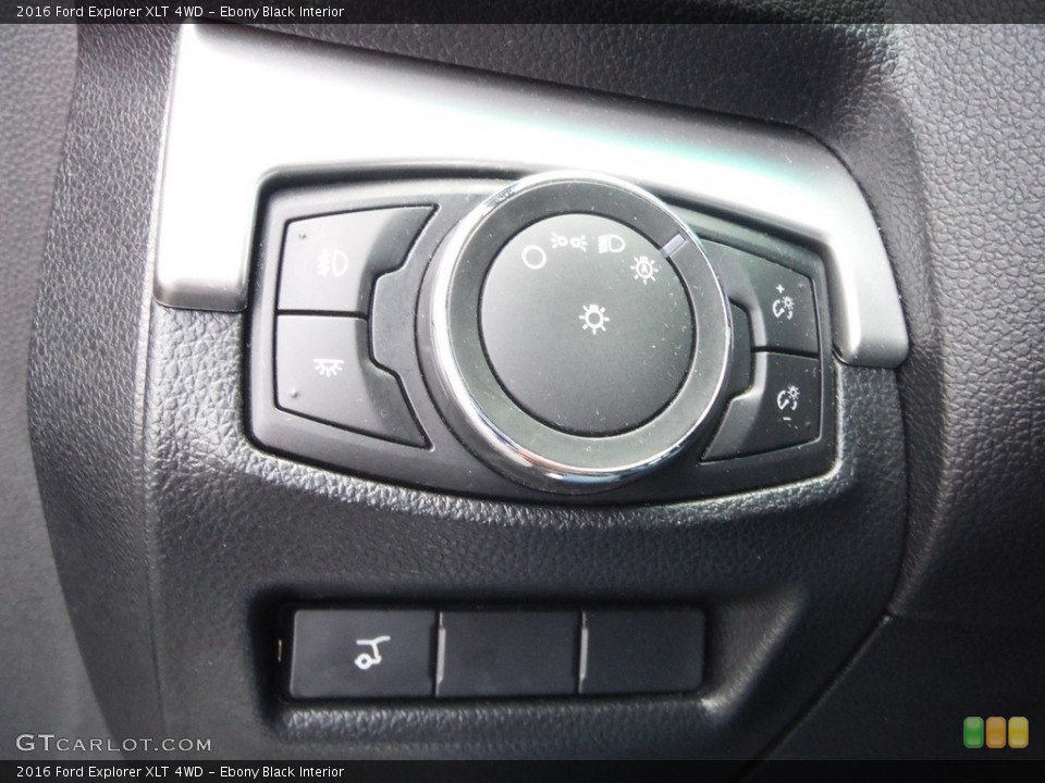 Ebony Black Interior Controls for the 2016 Ford Explorer XLT 4WD #143947183