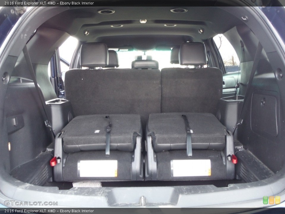 Ebony Black Interior Trunk for the 2016 Ford Explorer XLT 4WD #143947465