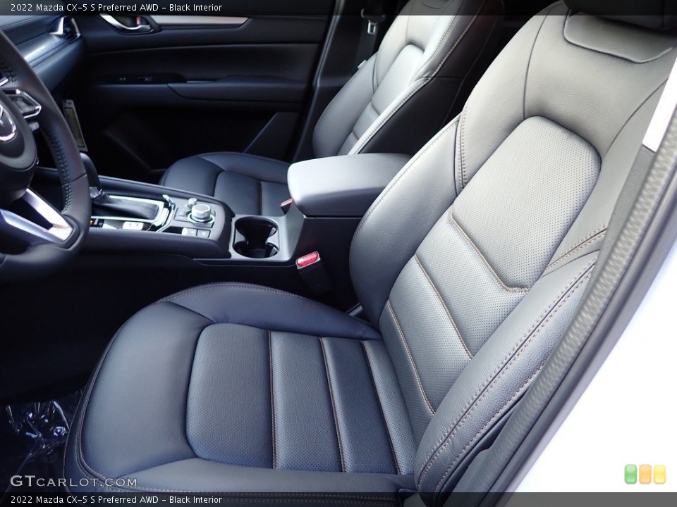Black Interior Front Seat for the 2022 Mazda CX-5 S Preferred AWD #143947493