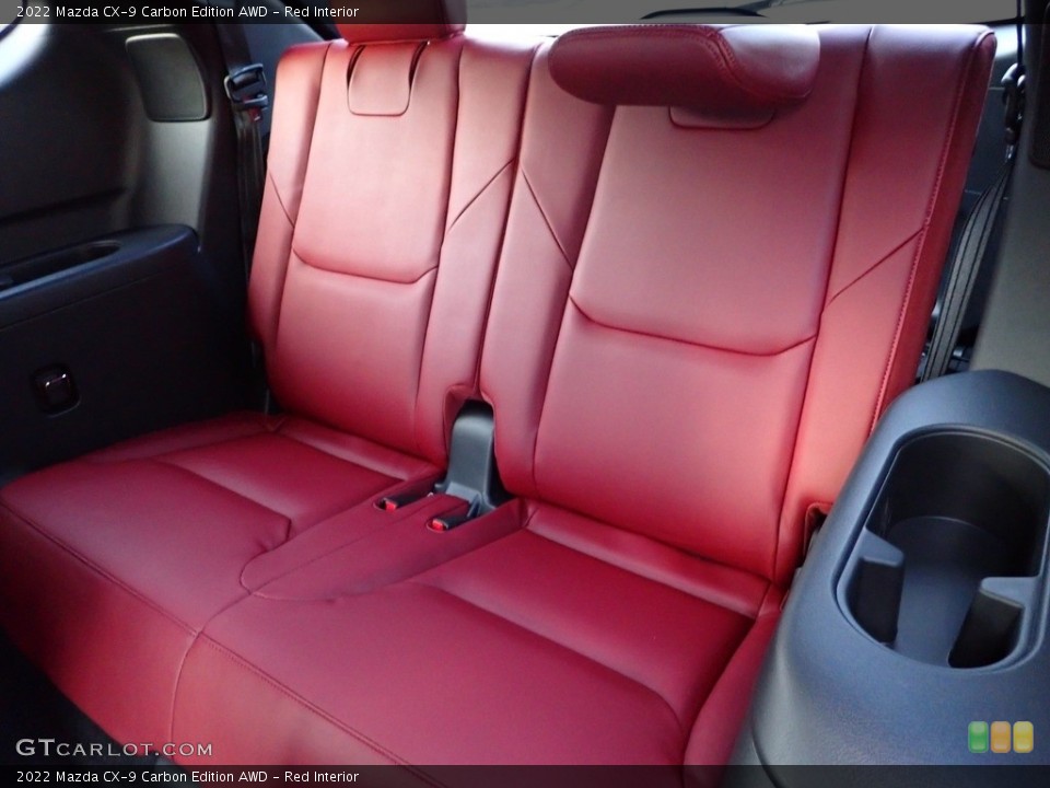 Red Interior Rear Seat for the 2022 Mazda CX-9 Carbon Edition AWD #143948236